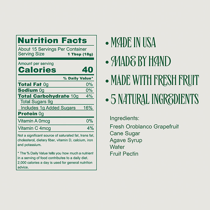 Oroblanco & Agave Fruit Spread